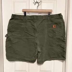 Carhartt green carpenter shorts cotton size 50